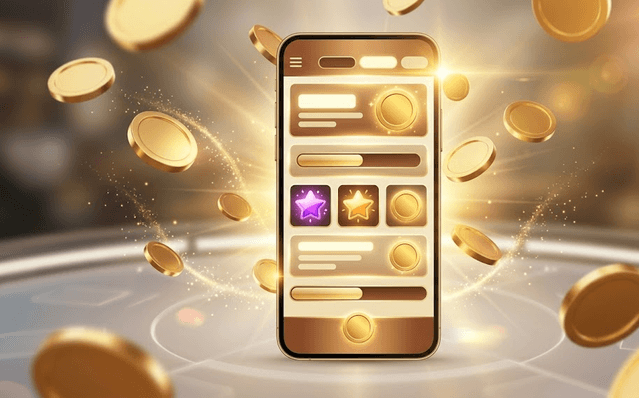 Aktionsübersicht mit zwei virtuellen Coin-Guthaben